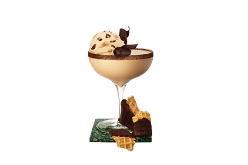 irish whiskey and choco waffle