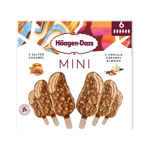 salted caramel vanilla caramel almond mini stickbar